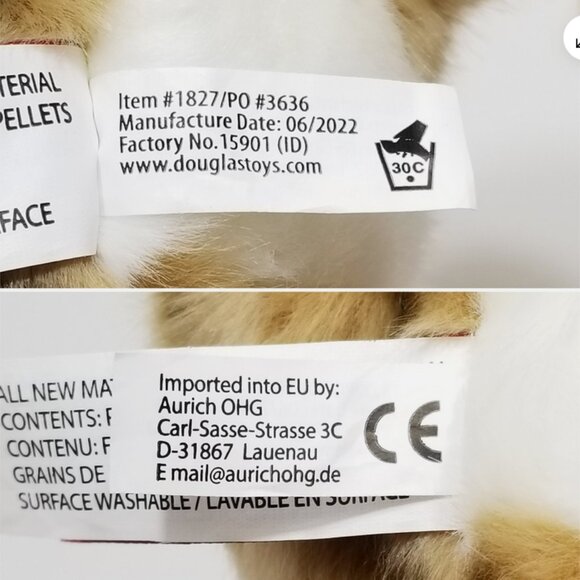 DOUGLAS Chillin' Cheetah Cub Plush Toy 6621E1M - Picture 9 of 9